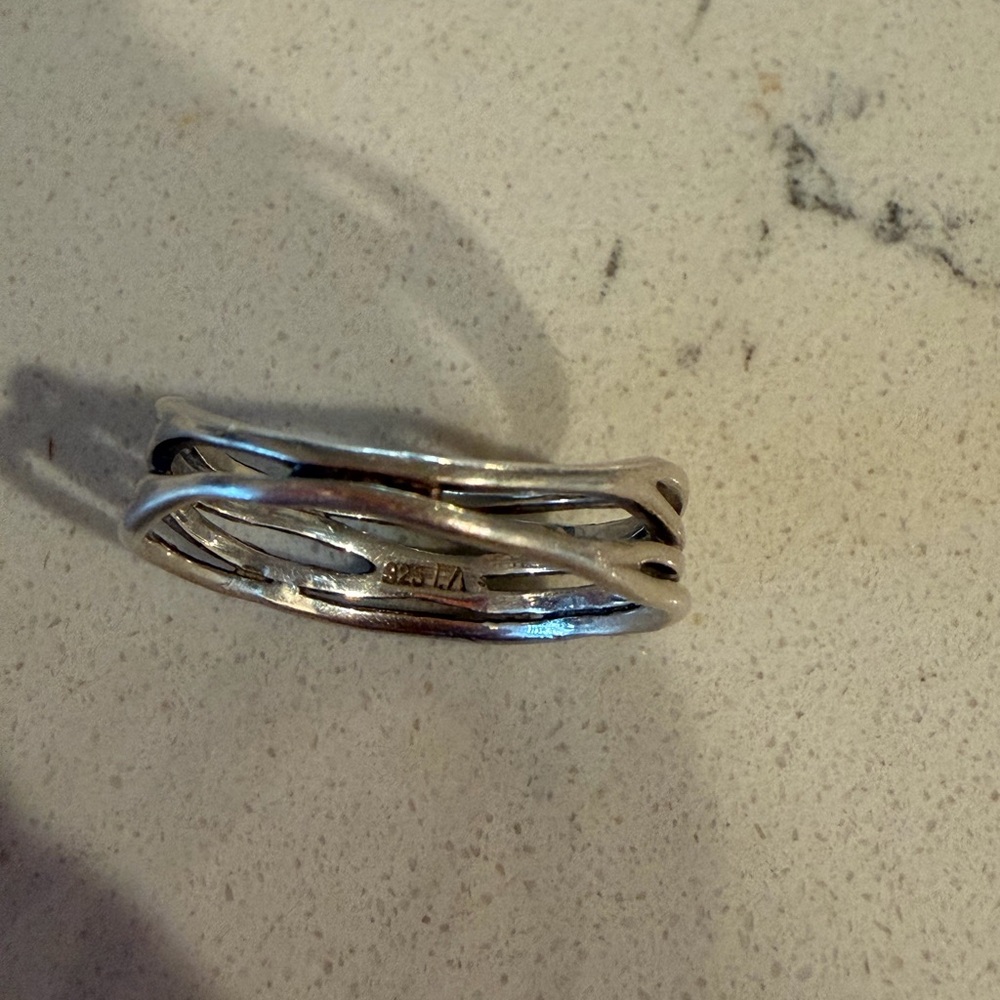 Sterling Silver Multi-Band Stackable Ring - Silver - image 2